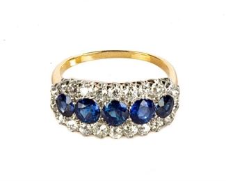 Sapphire & Diamond Ring