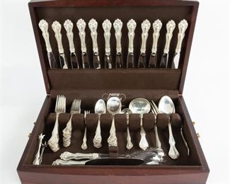 Westmoreland Sterling Co. "George and Martha" Sterling Silver Flatware, Service of 12