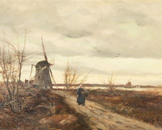 Charles Paul Gruppe (American, 1860-1940) "Leidschendam, Holland"