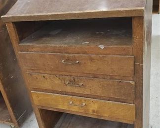 Solid wood etching desk w/ 3 drawers 30" X 19 1/2" X 50"