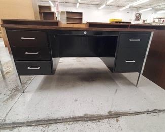 Desk w/five drawers 60" L X 30" W X 29 1/2" H