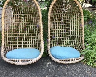 Hanging Rattan Porch Chairs