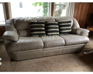 Leather Full Size Sofa