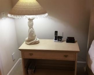 Master Bedroom - night stand matches bed & dresser - $150.00 - Decorator lamp is $150.00