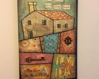 Home us where your story begins colorful picture $25.00
