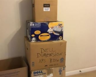 One price for all - $250.00.  includes Dell Demension Computer, Monitor (UltraScan P780), Tower (without hard drive) XPS B733r), Printer (HP office jet T65: color printer,)fax,scanner,copier) speakers are Harmon/Karmon)