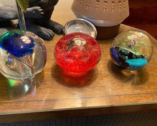glass paperweights
