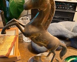 brass horse