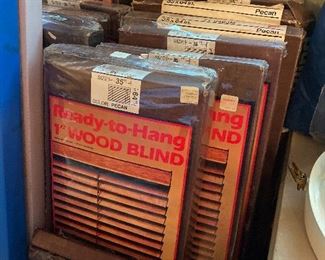 Ready to Hang wooden blinds, new in box
