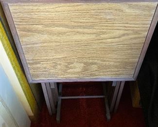 tray tables with holder