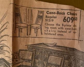 Retro dining set; table, chairs, hutch & bar/server