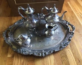 Reed and Barton King Francis Silver plater 5 piece set.