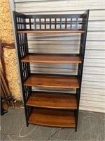 5 Tier Bookcase W/ Pine Shelves 