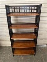 5 Tier Bookcase W/ Pine Shelves 