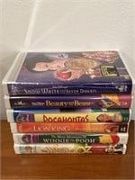 Collection Of 6 Walt Disney VHS Tapes