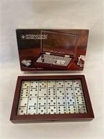 International Silver Dominos Deluxe New In Case 