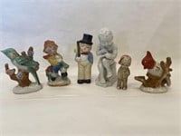 Lot 6 Vintage Figurines 