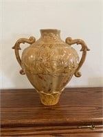 Vintage 2 Handled Pottery Vase 13" 
