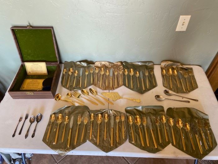 Supreme Vermai Gold Electroplate Flatware