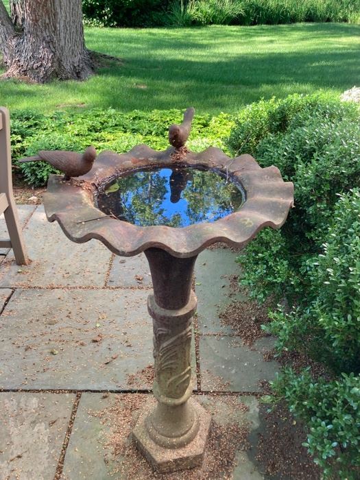 Pair Decor Bird Baths