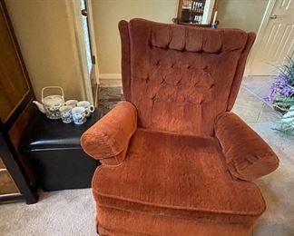 Second Burnt Orange Franklin Chair