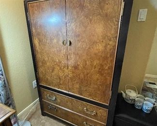 Burled Maple Front Cabinet 