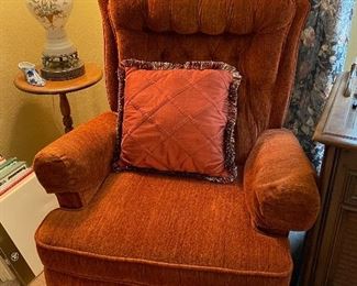 Burnt orange Mid Century Franklin Chair