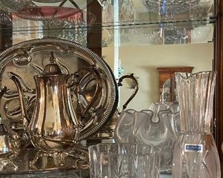 Stretch Glass Bowl, Waterford Small Vase