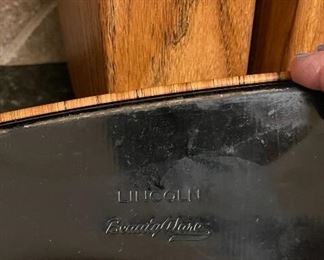 Lincoln Beautyware Wood Look Mid Century Canister Set  