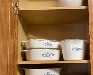 Corningware Cornflower Blue Casserole Dishes and Bakeware