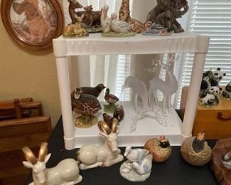F & F Fits Floyd Rams, Pheasants Figurines 