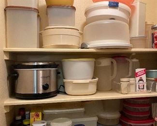 More Vintage Tupperware, Pyrex Glass Nesting Bowls with Lids