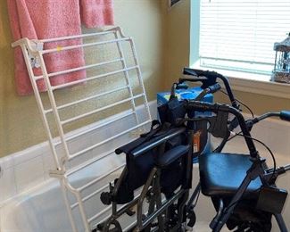 Wheel Chair and Walker, Towel Rack