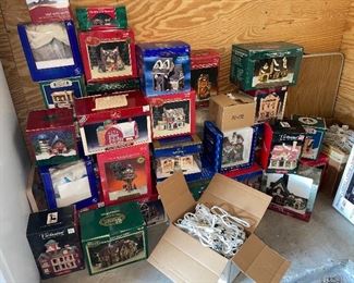 More Christmas Village homes and Buildings each one comes with plug to light it up.