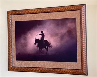 Oregon Series Lone Cowboy Framed Photo Print	34 x 45	

