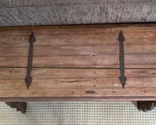 Rustic Mexican Sofa Trestle Table 30 x 70 x 20 HxWxD