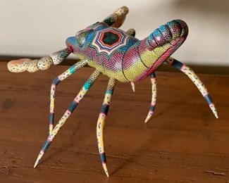 Ricardo Blas Perez, San Pedro Oaxacan Wood Folk Art Lobster	8 x 12 x 13	HxWxD
