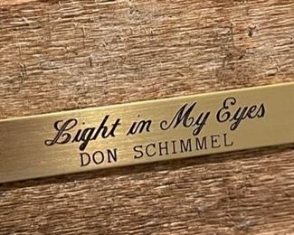 *Signed* Don Schimmel Light in My Eyes Framed Photo Art Barn Wood Frame	15 x 13	
