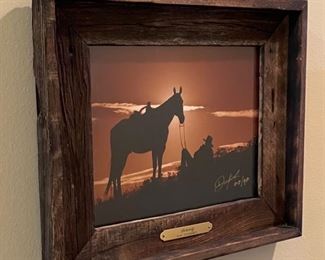 *Signed* Don Serenity  Framed Photo Art Barn Wood Frame	12 x 14	
