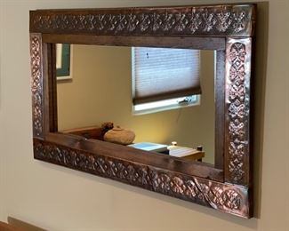 Rustic Hammered Copper Mirror	24 x 45	
