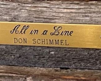 *Signed* Don Schimmel All in Line Framed Photo Art Barn Wood Frame	9.5 x 17.5	

