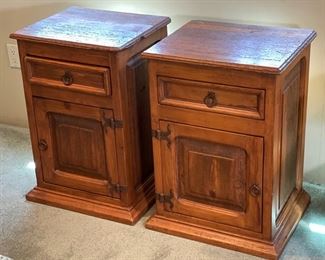 2pc Rustic Mexico Nightstands PAIR	28 x 19.5 x 16.5	HxWxD
