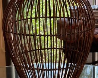 Lg Twig & Metal Decor Vase/Basket	24 high by 18 diameter	
