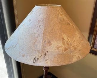 Signed Rustic Lamp	35in H x 22in Daimeter	
