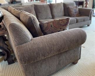 Lane Brandon Fabric Sectional Sofa Couch	37x44x104-128	HxWxD
