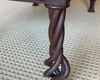 Hand Made Rustic Mexican  Coffee Table	17x27.5x14in	HxWxD
