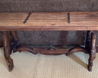 Rustic Mexican Sofa Trestle Table	30 x 70 x 20	HxWxD
