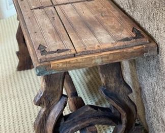 Rustic Mexican Sofa Trestle Table	30 x 70 x 20	HxWxD
