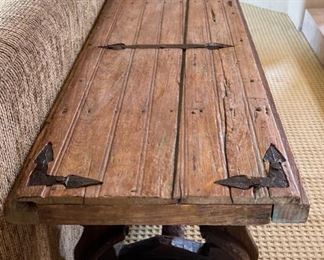 Rustic Mexican Sofa Trestle Table	30 x 70 x 20	HxWxD
