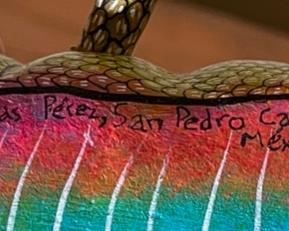 Ricardo Blas Perez, San Pedro Oaxacan Wood Folk Art Lobster	8 x 12 x 13	HxWxD
